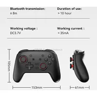 Wireless Bluetooth Somatosensory Vibration Gamepad For Nintendo Switch/Switch ProS07 White