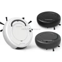 3-In-1 1800Pa Smart Cleaning Robot Rechargeable Auto Robotic Vacuum Dry Wet Mopping CleanerBlack