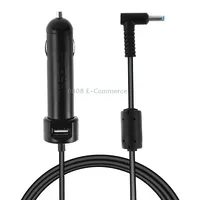 65-90W 5.1V 2.1A Usb Interface Car Charger with 19.5V 4.62A 4.5 x 3.0Mm Data CableBlack