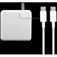 87W Usb-C / Type-C Power Adapter with 2M Usb Male to Charging Cable, For iPhone, Galaxy, Huawei, Xiaomi, Lg, Htc and Other Smart Phones, Rechargeable Devices