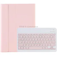 A08 Candy Color Ultra Thin Bluetooth Keyboard Leather Case For Samsung Galaxy Tab A8 10.5 2021 Sm-X200 / Sm-X205Pink