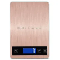 A10-1 Portable Usb Kitchen Scale Household Food Baking Tea Quasi-Gram Weight Bench Scale, Specification 15Kg / 1GRose Gold