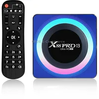 Acrylic X88 Pro 13 8K Ultra Hd Android 13.0 Smart Tv Box with Remote Control, Rk3528 Quad-Core, 2Gb16GbEu Plug