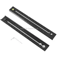 Bexin B380-50 380Mm Length Aluminum Alloy Extended Quick Release Plate for Manfrotto / Sachtler Black