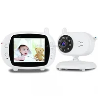 Bm-850 3.5 inch Lcd 2.4Ghz Wireless Surveillance Camera Baby Monitor with 8-Ir Led Night Vision, Two Way Voice TalkWhite