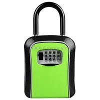Car Password Lock Storage Box Security Hook Installation-Free Safety BoxGreen