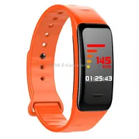 Chigu C1Plus Fitness Tracker 0.96 inch Ips Screen Smartband Bracelet, Ip67 Waterproof, Support Sports Mode / Blood Pressure Sleep Monitor Heart Rate Fatigue Sedentary Reminder Orange