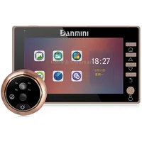 45Chd-M 4.5 inch Screen 3.0Mp Security Camera No Disturb Peephole Viewer, Support Tf Card / Night Vision Video Recording Motion Detection