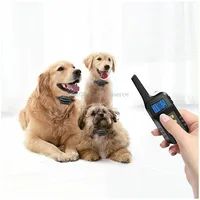 Dog Training Device Automatic Bark Stopper Electronic Collar, Style For-Two-DogRed