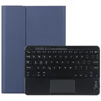 Dy-E10 2 in 1 Removable Bluetooth Keyboard  Protective Leather Tablet Case with Touchpad Holder for Lenovo Tab E10Blue