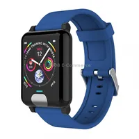 E04 1.3 inches Ips Color Screen Smart Watch Ip67 Waterproof, Tpu Watchband, Support Call Reminder / Heart Rate Monitoring Blood Pressure Remote Care Multiple Sport Modes Blue