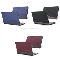 For Lenovo V15 Gen 4 Laptop Leather Anti-Fall Protective CaseDark Blue
