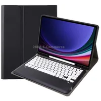 For Samsung Galaxy Tab S9 Fe A810B Pen Slot Detachable Bluetooth Keyboard Leather Tablet CaseBlackWhite