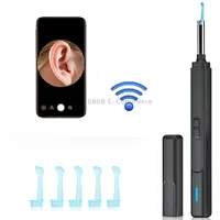 H02006 Wifi Smart Visual Ear Pick Hd Digital Mouth Nose Endoscope Black