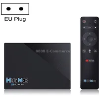 H96 Max 8Gb128Gb 8K Smart Tv Box Android 11.0 Media Player with Remote Control, Plug Typeeu