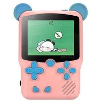 I50 999 in 1 Children Cat Ears Handheld Game Console, Style Singles Pink