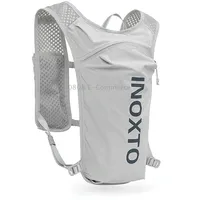 Inoxto 591 5L Multifunctional Marathon Outdoor Chest Hydration BackpackLight Gray and Dark Blue