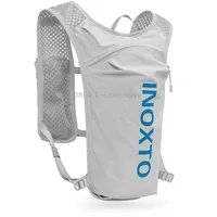 Inoxto 591 5L Multifunctional Marathon Outdoor Chest Hydration BackpackLight Gray and Light Blue