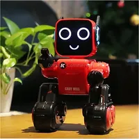 Jjr/C R4 Cady Wile 2.4Ghz Intelligent Remote Control Robo-Advisor Money Management Robots Toy with Colorful Led Light, Distance 15M, Age Range 8 Years Old Above Red