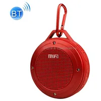 mifa Ixp6 Waterproof Mini Portable Bass Wireless Bluetooth Speaker Built-In MicRed
