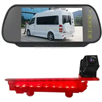 Pz470 Car Waterproof 170 Degree Brake Light View Camera  7 inch Rearview Monitor for Volkswagen T5 / T6 2010-2017