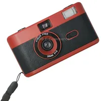 R2-Film Retro Manual Reusable Film Camera for Children without FilmRedBlack