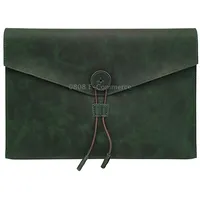 S121 Leather Wear-Resistant Business Briefcase, Color Double Green