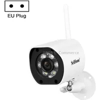 Srihome Sh034 5.0Mp Mini Dual 2.4 / 5G Wifi Outdoor Ip66 Waterproof Video Surveillance Color Night Vision Security Cctv Cam, Plug Typeeu PlugWhite