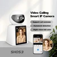Srihome Sh053 2Mp 2.8 inch Ips Screen Smart Ip Camera Baby MonitorAu Plug