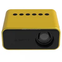 T500 1920X1080P 80 Lumens Portable Mini Home Theater Led Hd Digital Projector With Remote Control  AdaptorYellow