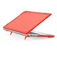 Tpu  Pc Two-Color Anti-Fall Laptop Protective Case For Macbook Pro 16.2 inch A2485 2021Red