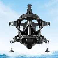 Water Sports Diving Snorkeling Mask Swimming Glasses for Gopro, Insta360, Dji and Other Action Cameras Black