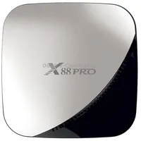 X88 Pro 4K Hd Smart Tv Box with Remote Controller, Android 9.0 Rk3318 Quad-Core 64Bit Cortex-A53 , 4Gb64Gb, Support Dual Band Wifi  Av Hdmi Rj45 Tf Card Spdif