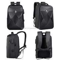 17 inch Password Lock Large Capacity Waterproof Laptop Backpack with Usb PortDark Gray