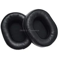 2Pcs Leather Sponge Ear Pads For Denon Ah-Mm400 HeadsetBlack