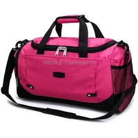 Mens / Ladies Large Capacity Travel Bags Portable Multifunctional HandbagRose Red