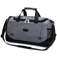 Mens / Ladies Large Capacity Travel Bags Portable Multifunctional HandbagGray