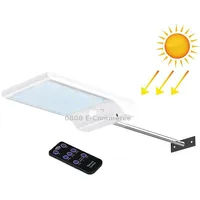 3.8W 48 Two-Color Leds Remote Control Edition Outdoor Waterproof Solar Wall Light Sensor Garden Street with Pole, Luminous Flux 450LmWhite