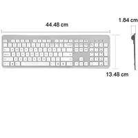 B035 2.4G Wireless Keyboard Scissor Foot Construction Silent Office Laptop External Keyboard, Color Double-Mold Bluetooth Gray