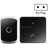 Cacazi Fa50 1 For Push-Button Self-Generating Wireless Doorbell, Plugeu PlugBlack