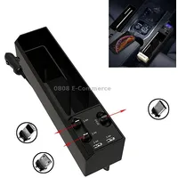Car Seat Storage Box With Cable Usb Charger, Style3-Wire