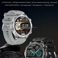 Dk67 1.53 inch Ip67 Bt 5.0 Fitness Sport Smart Watch, Support Bluetooth Call / Sleep Blood Oxygen Heart Rate Pressure Health MonitorOrange