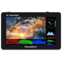 Feelworld F6 Plusx 5.5 inch High Bright 1600Nit Touch Screen Dslr Camera Field Monitor Ips Fhd1920X1080 4K HdmiBlack