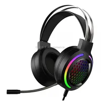 Forev G99 Usb Rgbhead-Mounted Wired Headset With Microphone, Style Standard Version Colorful Light Black