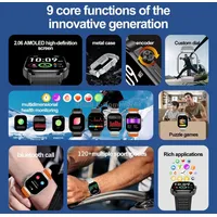 G40S 2.06 inch Ip67 Bt5.2 Sport Smart Watch, Support Bluetooth Call / Sleep Blood Oxygen Heart Rate Pressure Health MonitorGrey