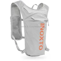 Inoxto 591 5L Multifunctional Marathon Outdoor Chest Hydration BackpackLight Gray and Orange