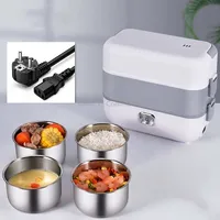 Lunch Box With Electric Heating And Heat Preservation Can Be Plugged In Barrel Office Worker Rice Cooker, Specificationseu Plug, Stylefour Gallbladder
