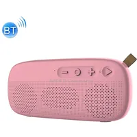 Newrixing Nr-4012 Tws Fresh Style Splashproof Mesh Bluetooth Speaker with Leather BucklePink