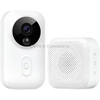 Original Xiaomi Mijia 1280X720P Smart Video Visual Doorbell with Receiver, Support Infrared Night Vision  Change Voice Intercom Real-Time ViewingWhite