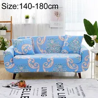 Sofa Covers all-inclusive Slip-Resistant Sectional Elastic Full Couch Cover and Pillow Case, Specificationtwo Seat  2 Pcs CaseBlue European Flower